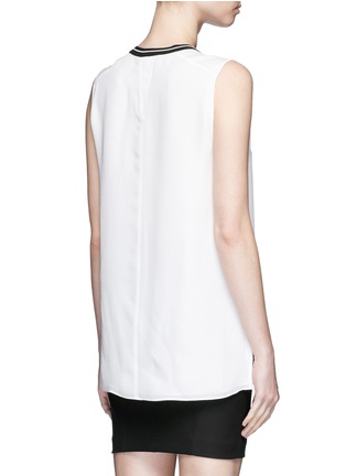 背面 - 点击放大 - RAG & BONE - ROMY拼色真丝无袖上衣