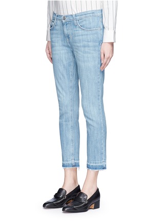 正面 - 点击放大 - CURRENT/ELLIOTT - 须边磨破裤脚水洗九分牛仔裤