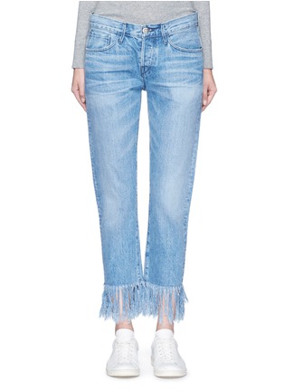 细节 - 点击放大 - 3X1 - WM3中腰流苏纯棉牛仔裤