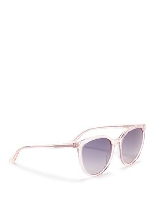 模特示范图 - 点击放大 - OXYDO - Translucent cat eye acetate sunglasses
