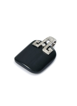 细节 - 点击放大 - SAMUEL KUNG - Diamond jade 18k gold pendant