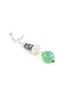 细节 - 点击放大 - SAMUEL KUNG - Diamond sapphire jade 18k white gold earrings