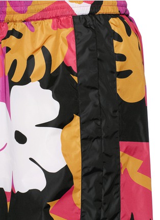 细节 - 点击放大 - DSQUARED2 - 花卉图案条纹拼接短裤