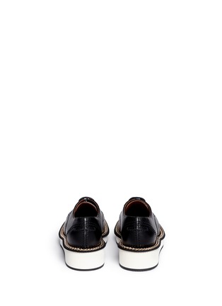 背面 - 点击放大 - GIVENCHY - 链条装饰真皮系带鞋