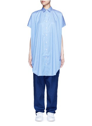 首图 - 点击放大 - FFIXXED STUDIOS - 拼色条纹纯棉府绸衬衫