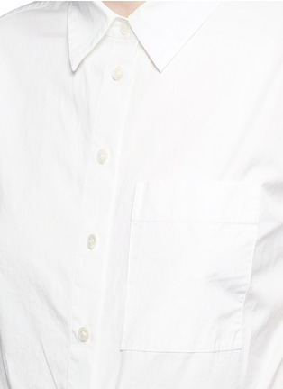 细节 - 点击放大 - THEORY - HEKANINA纯棉短袖衬衫