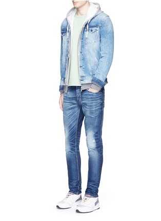 模特示范图 - 点击放大 - DENHAM - AMSTERDAM 水洗牛仔夹克