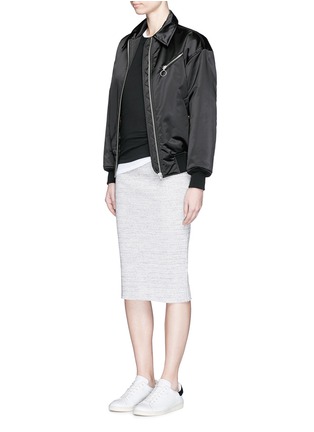 模特儿示范图 - 点击放大 - RAG & BONE - 单色纯棉T恤