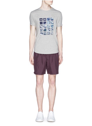 模特儿示范图 - 点击放大 - ORLEBAR BROWN - 'OB T' Abu Dhabi Aerial print T-shirt