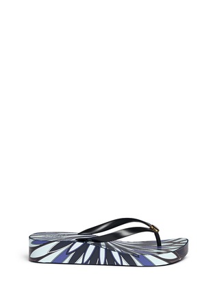 首图 - 点击放大 - TORY BURCH - THANDIE花卉图案坡跟凉拖