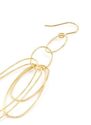 细节 - 点击放大 - KENNETH JAY LANE - 金属圆环串联吊坠耳环