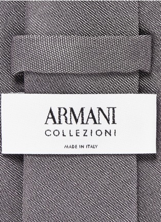 细节 - 点击放大 - ARMANI COLLEZIONI - 真丝花卉图案领带