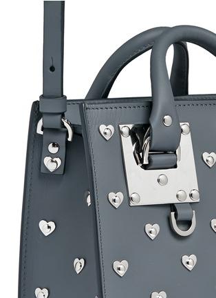 细节 - 点击放大 - SOPHIE HULME - ALBION心形装饰真皮箱型托特包
