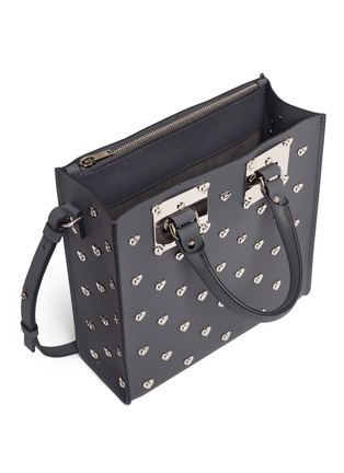 细节 - 点击放大 - SOPHIE HULME - ALBION心形装饰真皮箱型托特包