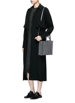 细节 - 点击放大 - SOPHIE HULME - ALBION心形装饰真皮箱型托特包