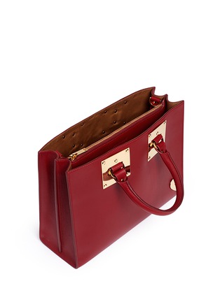 细节 - 点击放大 - SOPHIE HULME - ALBION真皮箱型托特包