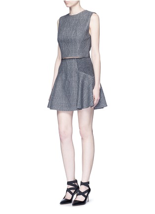 模特示范图 - 点击放大 - ALICE + OLIVIA - Kylnn混羊毛无袖针织衫