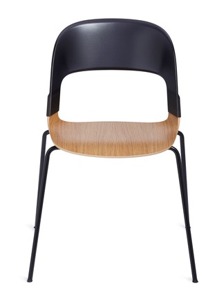 首图 –点击放大 - MANKS - PAIR™ BH30塑料拼橡木座椅－黑色