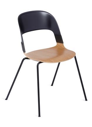  - MANKS - PAIR™ BH30塑料拼橡木座椅－黑色