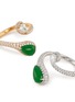 细节 - 点击放大 - SAMUEL KUNG - Diamond jade 18k white gold ring set
