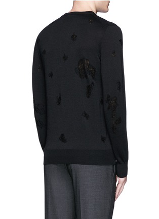 背面 - 点击放大 - ALEXANDER MCQUEEN - 骷髅头图案羊毛混棉针织衫
