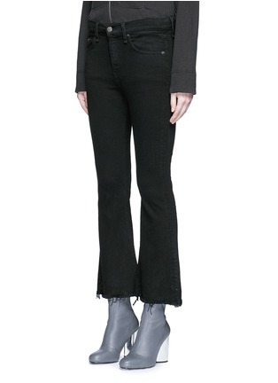 正面 -点击放大 - RAG & BONE - CROP FLARE须边九分长喇叭牛仔裤