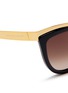 细节 - 点击放大 - ALEXANDER MCQUEEN - Metal brow bar acetate sunglasses