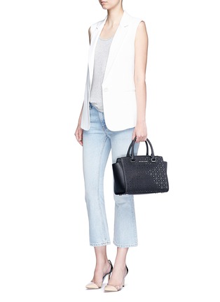 细节 - 点击放大 - MICHAEL KORS - Selma中号镜面镂空真皮手提包