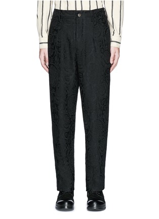 首图 - 点击放大 - UMA WANG - OSAKA花卉刺绣混棉及亚麻长裤