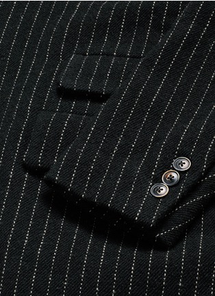 细节 - 点击放大 - UMA WANG - TOMMASO竖纹羊毛长款大衣