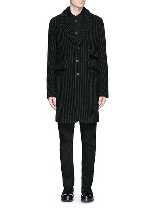 首图 - 点击放大 - UMA WANG - TOMMASO竖纹羊毛长款大衣