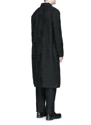 背面 - 点击放大 - UMA WANG - SPOLVERO花卉刺绣过膝长大衣