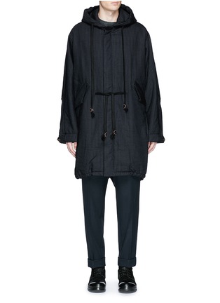 首图 - 点击放大 - UMA WANG - PAUL长款竖纹连帽大衣