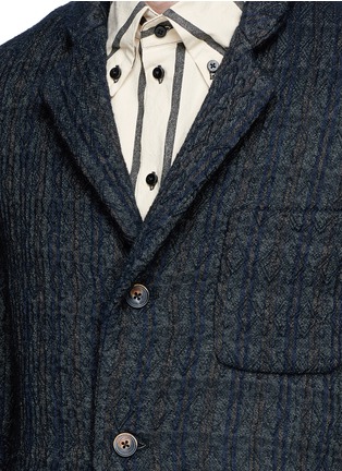 细节 - 点击放大 - UMA WANG - TOMAS凹凸纹理混羊毛西服外套