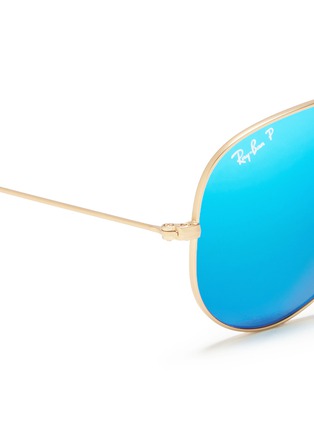 细节 - 点击放大 - RAY-BAN - 'Aviator Large Metal' mirror sunglasses