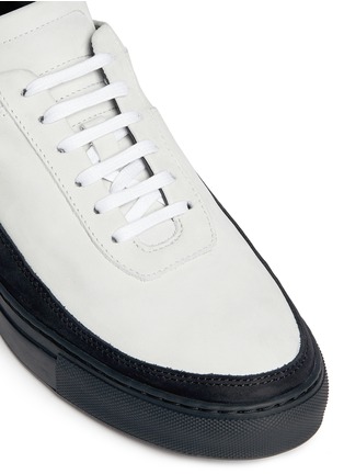 细节 - 点击放大 - Public School - Classic Braeburn拼色绒面真皮低筒运动鞋