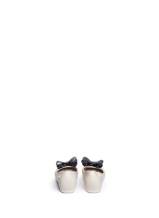 背面 - 点击放大 - MELISSA - X Disney ULTRAGIRL MINNIE III儿童款蝴蝶结造结饰果冻平底鞋