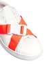 细节 - 点击放大 - JOSHUA SANDERS - 交叉罗纹带装饰运动鞋