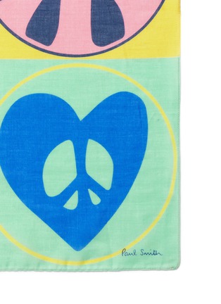 细节 - 点击放大 - PAUL SMITH - “Peace and Love”图案纯棉袋巾