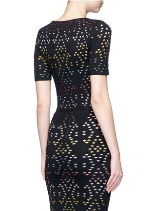 背面 - 点击放大 - ALICE + OLIVIA - 彩色扇形镂空上衣