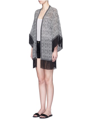 正面 - 点击放大 - TALITHA - 民族印花流苏真丝外套