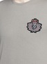 细节 - 点击放大 - ALEXANDER MCQUEEN - 骷髅徽章装饰纯棉T恤