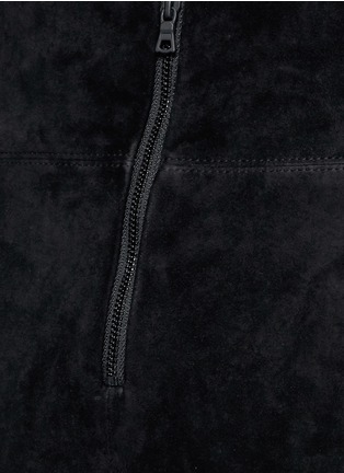 细节 - 点击放大 - ALICE + OLIVIA - TANI绒面羊皮开衩铅笔裙