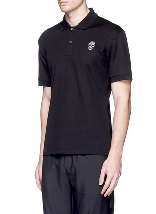 正面 -点击放大 - ALEXANDER MCQUEEN - 骷髅装饰纯棉polo衫
