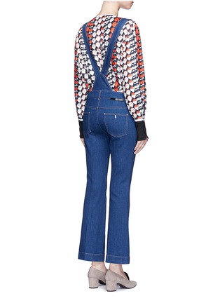 背面 - 点击放大 - STELLA MCCARTNEY - 钮扣开襟丹宁连体裤