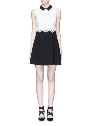 首图 - 点击放大 - ALICE + OLIVIA - Desra蕾丝拼接连衣裙