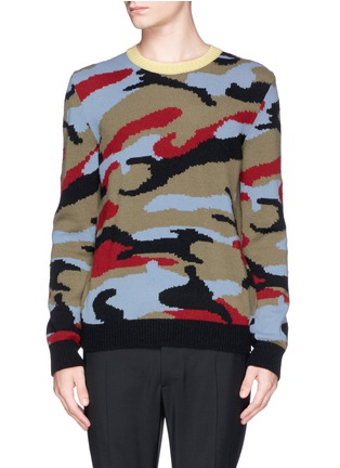 首图 - 点击放大 - VALENTINO GARAVANI - 多色迷彩羊绒针织衫