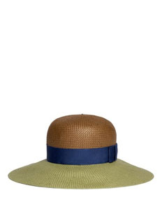 Lanvin 拼色宽檐帽
