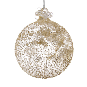 Shishi As Beaded large glass Christmas ornament