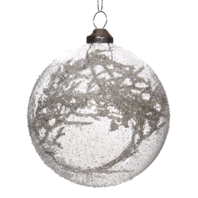 Shishi As Branch small iced glass Christmas ornament